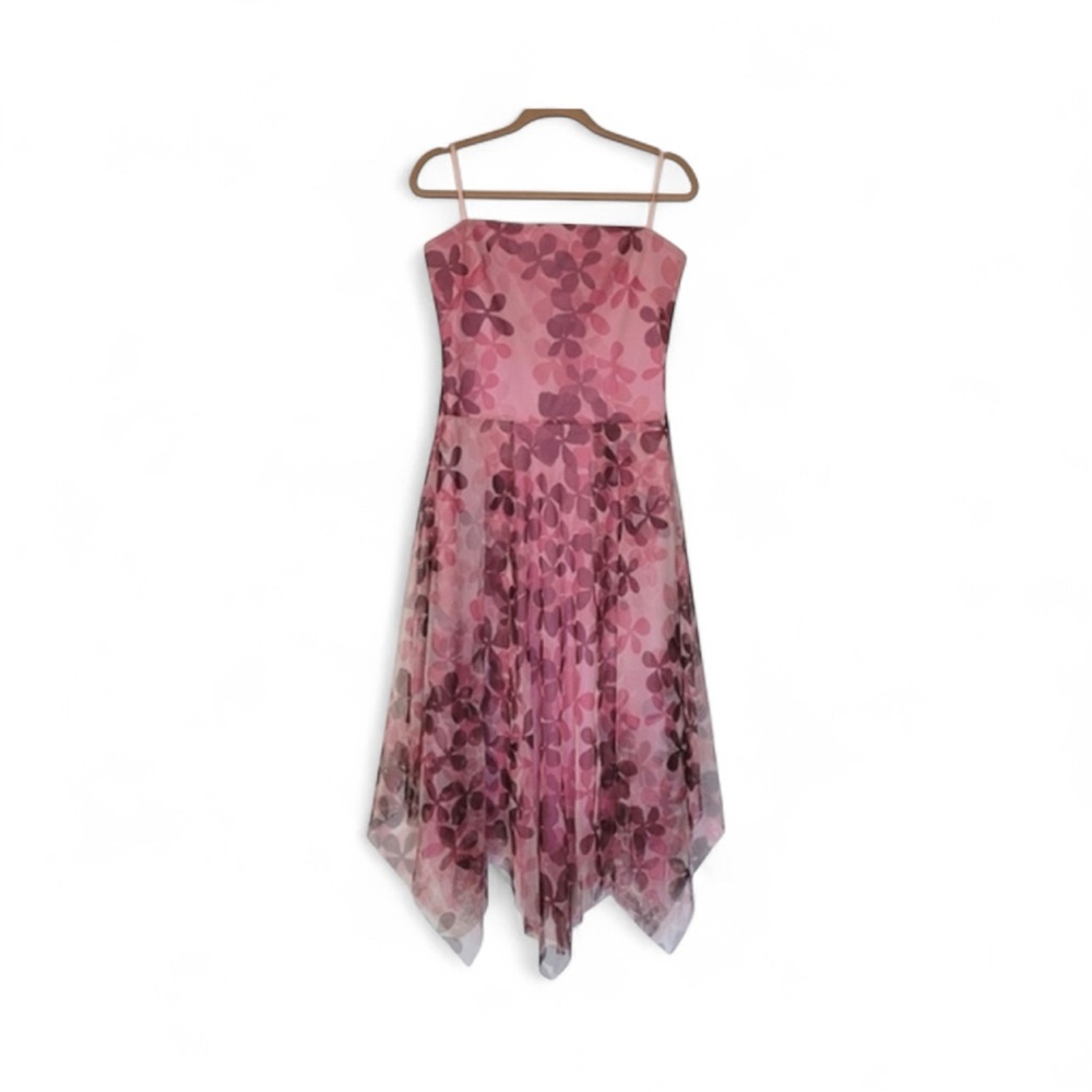 BCBG MaxAzria Tulle Handkerchief Dress